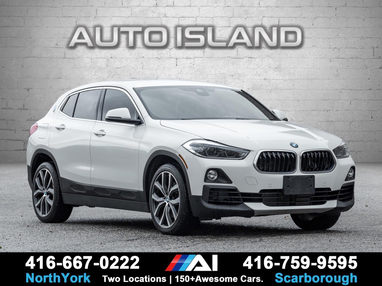 AWD, HEATED SEATS, POWER AND MEMORY SEATS, BACKUP CAMERA, BLUETOOTH, ALLOY WHEELS, DEALER SERVICED.    This 2018 BMW X2 delivers a sporty, coupe-like design with the practicality of a compact SUV. It offers the right mix of comfort and driving enjoyment, with a responsive feel on the road and a clean, driver-focused interior. Features like a backup camera, heated memory seats, and power tailgate make everyday use easy, while the all-wheel drive system adds confidence in all seasons. Dealer serviced and well kept, it’s a sharp, fun-to-drive option that still covers your daily needs.          Auto Island Inc., North York  2555 Steeles Ave. West    www.autoislandinc.com     4.7 Google Rating and over 150 vehicles in stock, with more arriving daily! We take pride in offering top-quality vehicles and exceptional service. Our full-service mechanical shop is ready for all your maintenance needs, and every vehicle is professionally detailed and inspected – buy with confidence!    Payments as low as $0 down, up to 84 months, OAC. Good credit, bad credit, new credit? No problem – everyone’s approved! Easy online credit application available . Rates starting at 6.95% OAC – please call for details.    Please note: All prices are plus applicable taxes (HST) and licensing. No hidden surprises—just great vehicles and transparent deals. Certification is available for an additional $899. Without certification, as per OMVIC regulations, the vehicle is not drivable, not E-tested, and not certified.    Proudly serving the GTA and beyond: Peel, Halton, Brampton, Toronto, Burlington, Milton, Mississauga, Hamilton, Cambridge, London, Kitchener, Guelph, Orangeville, Newmarket, Barrie, Markham, Bolton, Caledon, Vaughan, Woodbridge, Etobicoke, Oakville, and more.    We carry all makes and models, including Mercedes, BMW, Audi, Jaguar, VW, Maserati, Porsche, Land Rover, Range Rover, Chrysler, Jeep, Honda, Toyota, Lexus, Infiniti, Acura, and more.