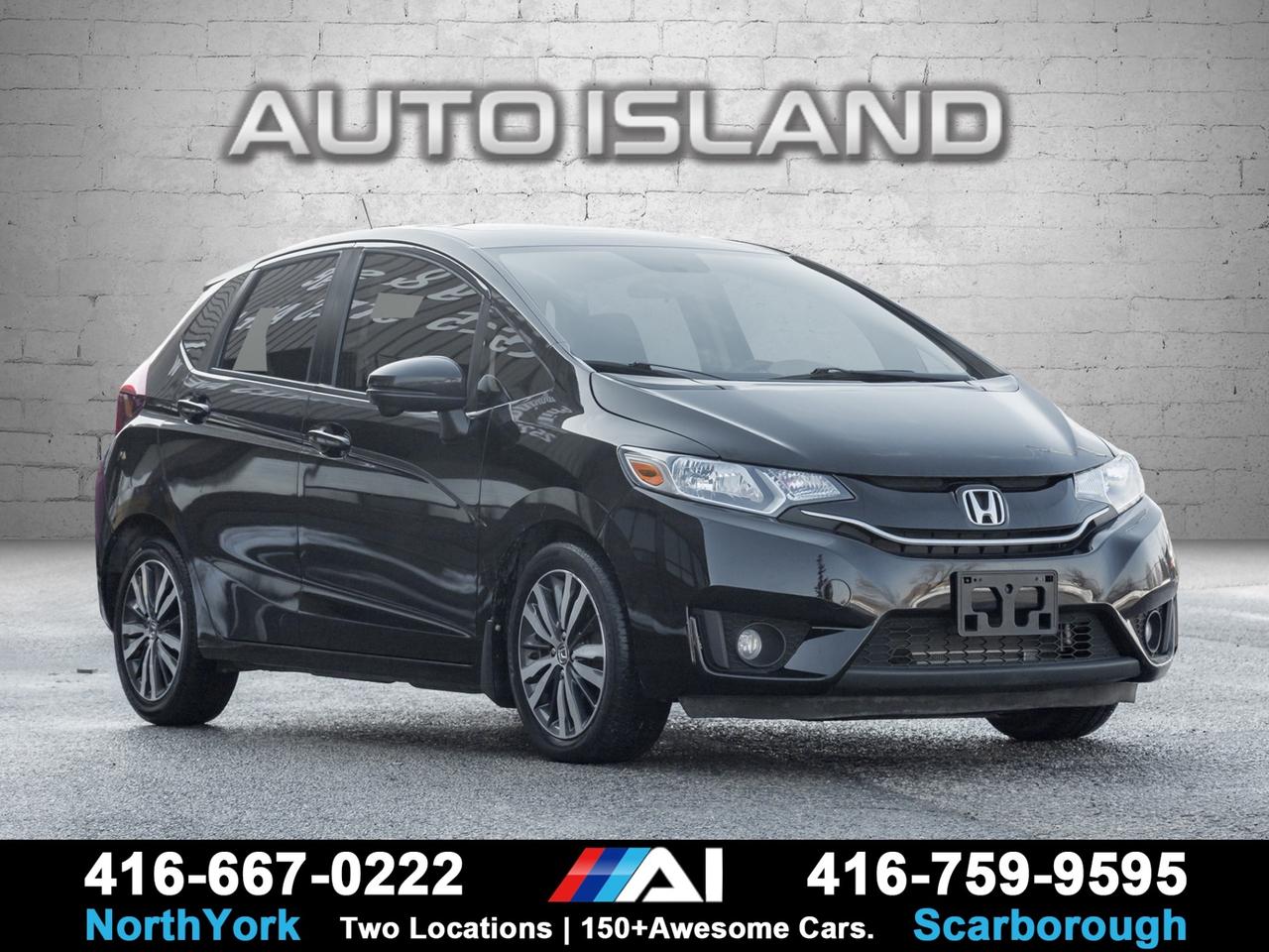 DEALER SERVICED – HEATED SEATS, BACKUP CAMERA, BLUETOOTH, POWER WINDOWS & LOCKS, CRUISE CONTROL, KEYLESS ENTRY.    This 2015 Honda Fit EX is a fun, practical subcompact that’s easy to drive and economical to own. The EX trim adds comfort and convenience features like heated front seats, a backup camera, and Bluetooth connectivity, while the flexible Magic Seat system makes cargo and passenger arrangements simple. Fully dealer serviced and well cared for, this Fit offers reliability, efficiency, and versatility in a compact package that’s perfect for city driving or commuting.         Auto Island Inc., North York  2555 Steeles Ave. West    www.autoislandinc.com     4.7 Google Rating and over 150 vehicles in stock, with more arriving daily! We take pride in offering top-quality vehicles and exceptional service. Our full-service mechanical shop is ready for all your maintenance needs, and every vehicle is professionally detailed and inspected – buy with confidence!    Payments as low as $0 down, up to 84 months, OAC. Good credit, bad credit, new credit? No problem – everyone’s approved! Easy online credit application available . Rates starting at 6.95% OAC – please call for details.    Please note: All prices are plus applicable taxes (HST) and licensing. No hidden surprises—just great vehicles and transparent deals. Certification is available for an additional $899. Without certification, as per OMVIC regulations, the vehicle is not drivable, not E-tested, and not certified.    Proudly serving the GTA and beyond: Peel, Halton, Brampton, Toronto, Burlington, Milton, Mississauga, Hamilton, Cambridge, London, Kitchener, Guelph, Orangeville, Newmarket, Barrie, Markham, Bolton, Caledon, Vaughan, Woodbridge, Etobicoke, Oakville, and more.    We carry all makes and models, including Mercedes, BMW, Audi, Jaguar, VW, Maserati, Porsche, Land Rover, Range Rover, Chrysler, Jeep, Honda, Toyota, Lexus, Infiniti, Acura, and more.