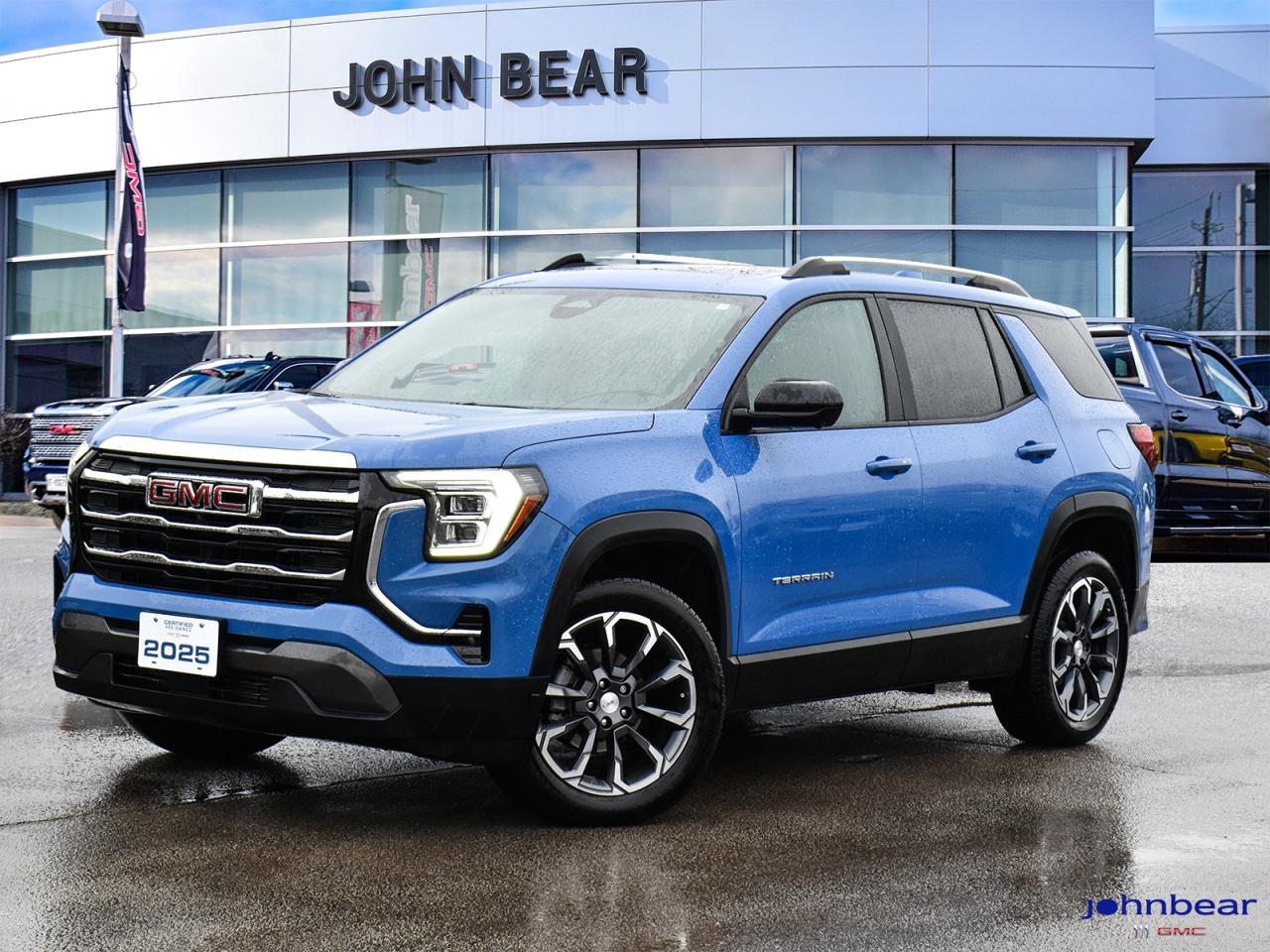 2025 GMC Terrain Elevation      *REMOTE START*, *PANORAMIC ROOF*, *SUNROOF*, *BACK-UP CAMERA*, *LOCAL TRADE*, *GM FACTORY CERTIFIED*, *MOONROOF*, *MARKET VALUE PRICING*, *CLEAN CARFAX REPORT*, *LANE DEPARTURE WARNING*, AWD.      1.5L DOHC 8-Speed Automatic with Overdrive AWD  Odometer is 18729 kilometers below market average!    Certified. Certification Program Details: * 3.99% APR Financing on Select Models for 24mo* of PreOwned Vehicles * 3-month or 5,000 kilometres Comprehensive Limited Warranty Coverage * 24/7 Roadside Assistance * CARFAX® Vehicle History Report Sirius XM 3 months prepaid service * 150-Point Inspection * 30 Days or 2,500 kilometres exchange privilege SEE DEALER FOR ADDITIONAL DETAILS      John Bear Buick GMC offers many automotive products and services. When you visit our store, what you can expect is quality both in our selection of pre-owned vehicles and from our world-class sales team. We offer Market Based Pricing with some of the best value in the Niagara region.