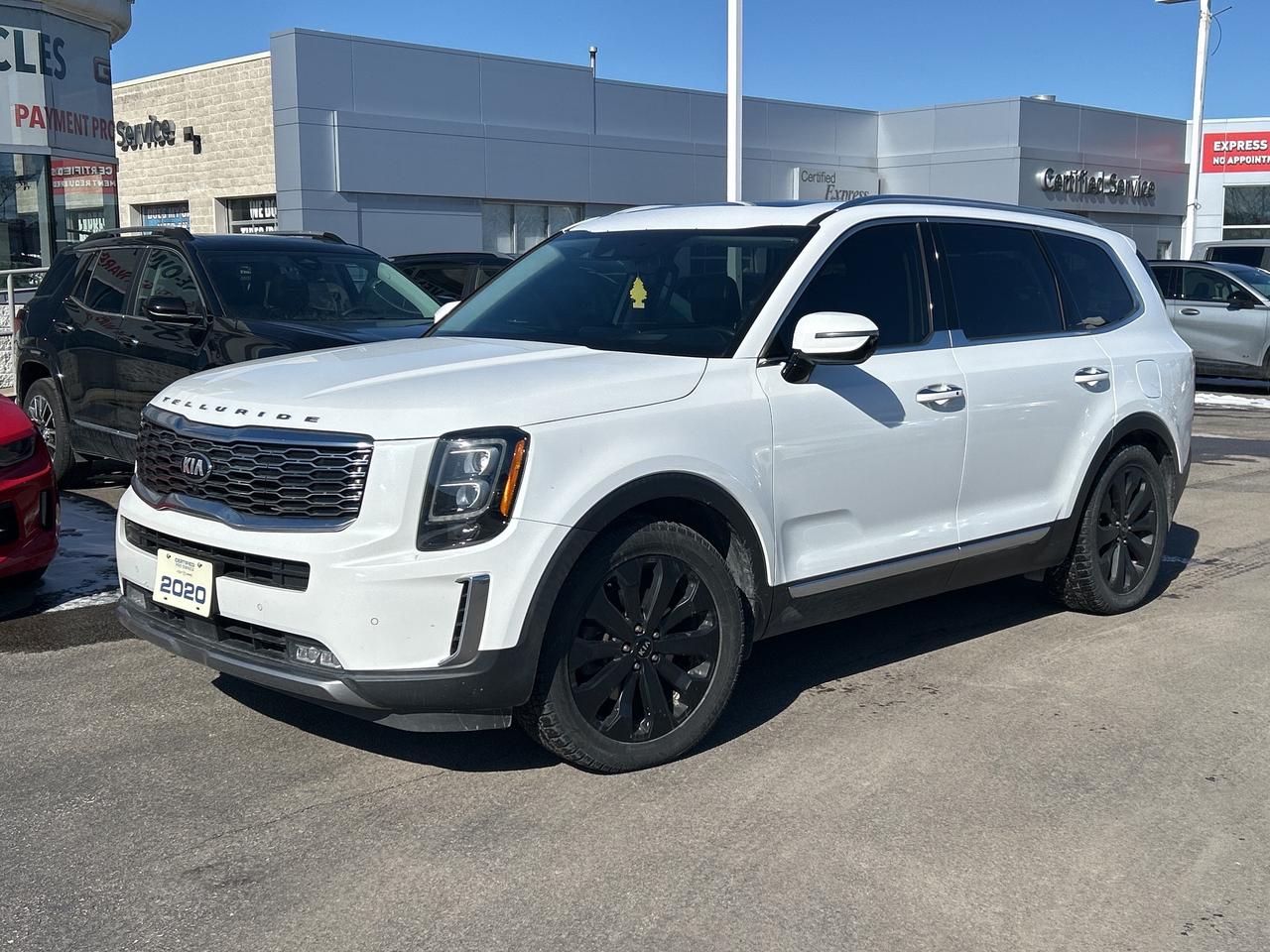 2020 Kia Telluride SX      *REMOTE START*, *LEATHER*, *PANORAMIC ROOF*, *NAVIGATION*, *BACK-UP CAMERA*, *GM FACTORY CERTIFIED*, *MARKET VALUE PRICING*, *CLEAN CARFAX REPORT*.      Recent Arrival!    3.8L V6 8-Speed Automatic AWD  Odometer is 4116 kilometers below market average!    Certified. Certification Program Details: * 3.99% APR Financing on Select Models for 24mo* of PreOwned Vehicles * 3-month or 5,000 kilometres Comprehensive Limited Warranty Coverage * 24/7 Roadside Assistance * CARFAX® Vehicle History Report Sirius XM 3 months prepaid service * 150-Point Inspection * 30 Days or 2,500 kilometres exchange privilege SEE DEALER FOR ADDITIONAL DETAILS      John Bear Buick GMC offers many automotive products and services. When you visit our store, what you can expect is quality both in our selection of pre-owned vehicles and from our world-class sales team. We offer Market Based Pricing with some of the best value in the Niagara region.