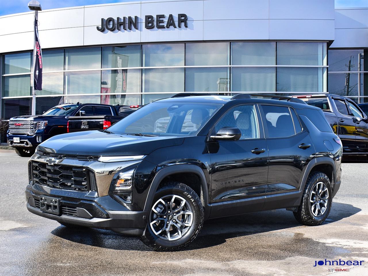 2026 Chevrolet Equinox ACTIV      *REMOTE START*, *LEATHER*, *PANORAMIC ROOF*, *NAVIGATION*, *SUNROOF*, *BACK-UP CAMERA*, *GM FACTORY CERTIFIED*, *MOONROOF*, *MARKET VALUE PRICING*, *ONE OWNER*, *LANE DEPARTURE WARNING*, PREVIOUS DAILY RENTAL BALANCE OF FACTORY WARRANTY, 3.99% FINANCING UP TO 24 MONTHS, CONVENIENCE PKG. 3, SAFETY AND TECHNOLOGY PKG., AWD.      Recent Arrival!    1.5L DOHC 8-Speed Automatic AWD  Odometer is 3614 kilometers below market average!    Certified. Certification Program Details: * 3.99% APR Financing on Select Models for 24mo* of PreOwned Vehicles * 3-month or 5,000 kilometres Comprehensive Limited Warranty Coverage * 24/7 Roadside Assistance * CARFAX® Vehicle History Report Sirius XM 3 months prepaid service * 150-Point Inspection * 30 Days or 2,500 kilometres exchange privilege SEE DEALER FOR ADDITIONAL DETAILS      John Bear Buick GMC offers many automotive products and services. When you visit our store, what you can expect is quality both in our selection of pre-owned vehicles and from our world-class sales team. We offer Market Based Pricing with some of the best value in the Niagara region.