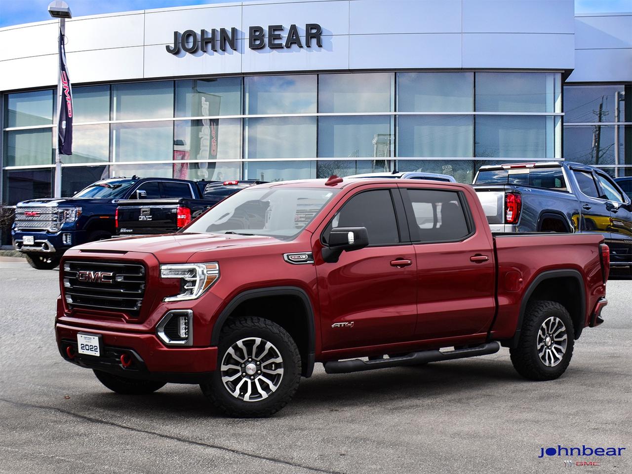 2022 GMC Sierra 1500 Limited AT4      *REMOTE START*, *LEATHER*, *NAVIGATION*, *BACK-UP CAMERA*, *NOT A RENTAL*, *LOCAL TRADE*, *GM FACTORY CERTIFIED*, *MARKET VALUE PRICING*.      EcoTec3 6.2L V8 10-Speed Automatic 4WD      Certified. Certification Program Details: * 3.99% APR Financing on Select Models for 24mo* of PreOwned Vehicles * 3-month or 5,000 kilometres Comprehensive Limited Warranty Coverage * 24/7 Roadside Assistance * CARFAX® Vehicle History Report Sirius XM 3 months prepaid service * 150-Point Inspection * 30 Days or 2,500 kilometres exchange privilege SEE DEALER FOR ADDITIONAL DETAILS      John Bear Buick GMC offers many automotive products and services. When you visit our store, what you can expect is quality both in our selection of pre-owned vehicles and from our world-class sales team. We offer Market Based Pricing with some of the best value in the Niagara region.