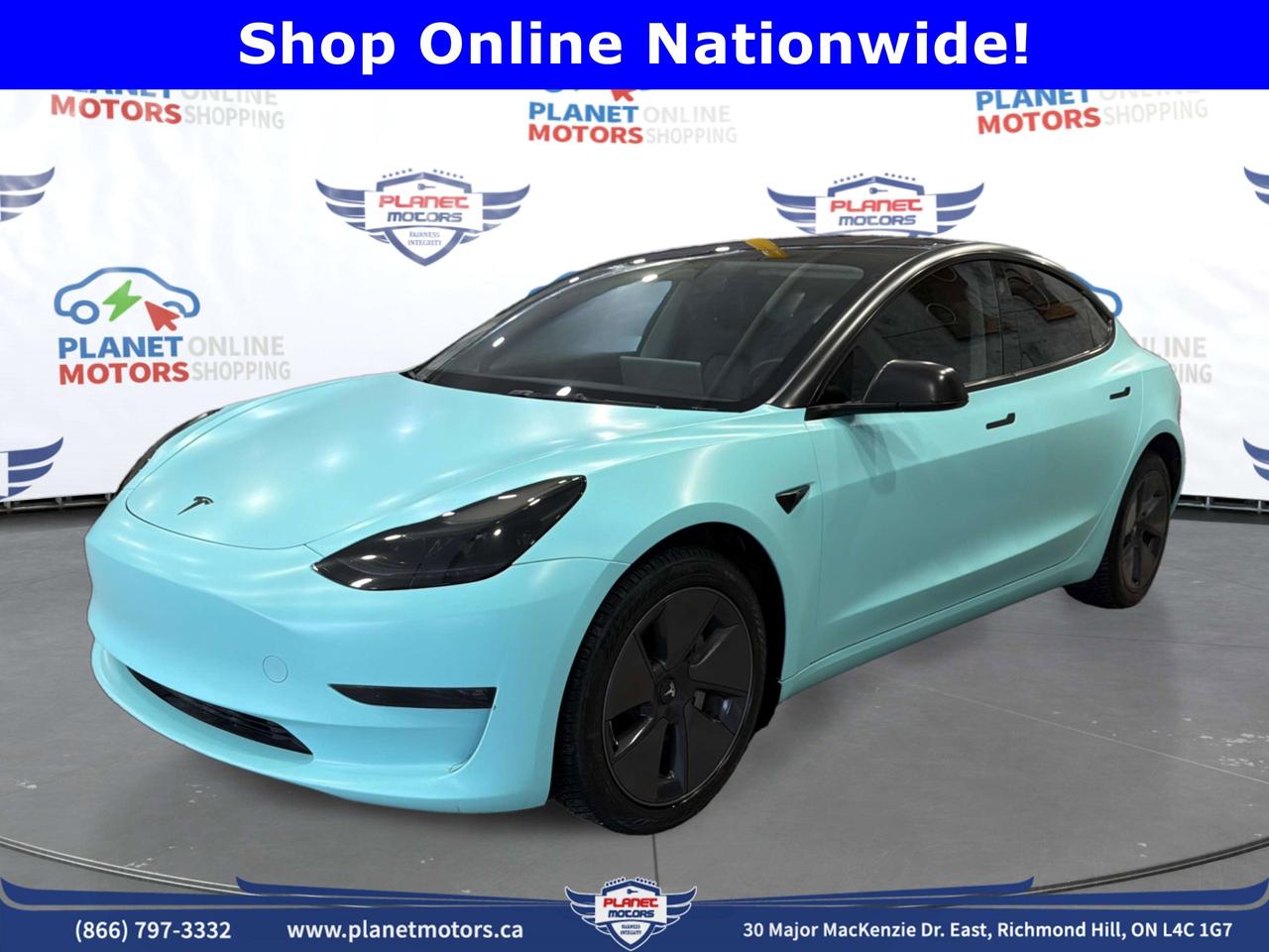 2023 Tesla Model 3 Long Range -- extended range AWD, 58,500 km, Pearl White Multi-Coat.
Dual-motor AWD with class-leading efficiency. Autopilot included. Clean CARFAX -- no accidents.

QUICK FACTS

KM / Colour / Drive: 58,500 km | Pearl White Multi-Coat | All-Wheel Drive
Autopilot: Included standard | FSD-capable -- subscription required ($99/month via Tesla app)
Factory Spec Range: 576 km (EPA official rating -- 2023 Model 3 Long Range AWD)
Battery Health: Verified
Warranty: Remaining Tesla factory warranty may apply | Planet Motors EV Extended Plan available OAC
CARFAX: CLEAN -- No accidents reported | Non-smoker confirmed
Interior: Black Leather

CONDITION
Planet Motors Near-New Certified -- mechanically inspected,
professionally detailed, cosmetic damage-free.


*** PLANET MOTORS DIFFERENCE - PEACE OF MIND PRICING! ***

CASH PRICE = FINANCE PRICE = THE SAME PRICE!
>>> NO HIDDEN CHARGES - NO CASH SURCHARGES! <
While 99% of dealers charge $1,000-$2,500 EXTRA for cash purchases,
at Planet Motors you pay THE SAME PRICE whether you pay cash or finance!

WHY CHOOSE PLANET MOTORS?

* TRUE TRANSPARENT PRICING - What you see is what you pay
* NO CASH PENALTIES - Pay however you want, same price
* NO FINANCE PRESSURE - Choose whats best for YOU
* HONEST PRICING - No games, no tricks, no surprises
* PEACE OF MIND - Buy with confidence

The price you see is the price you pay - PERIOD.
Cash, finance, bank draft - your choice, same great price!


VEHICLE CERTIFICATION & PRICING

CERTIFICATION STATUS:
As per OMVIC regulations, this vehicle is not certified and not drivable.
> Certification Available: $595 + HST (complete safety inspection included)
> Your Choice: Arrange your own certification at any licensed Ontario facility

WHAT YOU SEE IS WHAT YOU PAY:
- Advertised price is the REAL PRICE (cash or finance - same!)
- Does not include HST (13%) and licensing fees
- Optional certification: $595 + HST
- Buy online or visit us at PlanetMotors.ca


TRADE-IN YOUR VEHICLE - GET PAID IN 48 HOURS!

Our Instant Cash Offer (ICO) program:
* Fair market value - no lowball offers
* Payment in 48 hours - guaranteed
* No haggling, no pressure
* We buy your car even if youre not buying from us

Text 416-985-2277 or visit PlanetMotors.ca for your instant offer.


IMPORTANT INFORMATION

CASH vs FINANCE - YOUR CHOICE, SAME PRICE:
Planet Motors does not charge extra for cash purchases.
Whether you pay cash, finance, or bank draft - you pay the
advertised price. No surcharges. No exceptions.

GENERAL TERMS:

- Pricing for retail customers (dealer/rental pricing may differ)
- Photos may not reflect exact specifications - verify before purchase
- Large payments ($5,000+) subject to approval for security purposes
- Financing available - competitive rates (O.A.C.)
- All information accurate at time of posting, subject to change


Experience the Planet Motors Difference!
PlanetMotors.ca | 416-985-2277
30 Major Mackenzie Dr E, Richmond Hill, ON | OMVIC #5482807