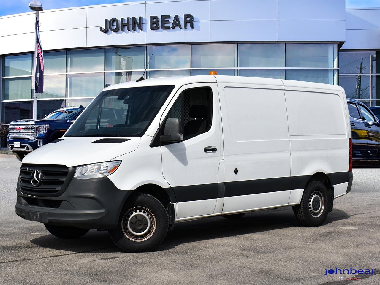 2021 Mercedes-Benz Sprinter 2500 Crew 144 WB High Roof      *BACK-UP CAMERA*, *NOT A RENTAL*, *LOCAL TRADE*, *GM FACTORY CERTIFIED*, *MARKET VALUE PRICING*.      Recent Arrival!    High Roof 2.0L I4 7G-TRONIC PLUS 7-Speed Automatic RWD      Certified. Mercedes-Benz Details:      * Prepaid Maintenance Select - Save up to 30% when you pay in advance and enjoy routine maintenance every 1 year or 20,000 kilometers, whichever comes first. Nationwide Dealer Support. Trip Interruption reimbursement    * Special Offers Browse Certified Pre-Owned offers across the Mercedes-Benz lineup    * Any coverage left on your vehicles original factory warranty of 4 years or 80,000 km remains in effect throughout its original term. Afterwards, the standard Mercedes-Benz Star Certified Pre-Owned Warranty term provides protection for up to another 2 years or a total of 120,000 accumulated kilometres. Extended warranty options. Zero deductible. Transferable from person-to-person, via an authorized Mercedes-Benz dealer    * 5 day/500 km Exchange Privilege  whichever comes first    * 24/7 Roadside Assistance    * 169+ point inspection      Awards:    * ALG Canada Residual Value Awards      John Bear Buick GMC offers many automotive products and services. When you visit our store, what you can expect is quality both in our selection of pre-owned vehicles and from our world-class sales team. We offer Market Based Pricing with some of the best value in the Niagara region.