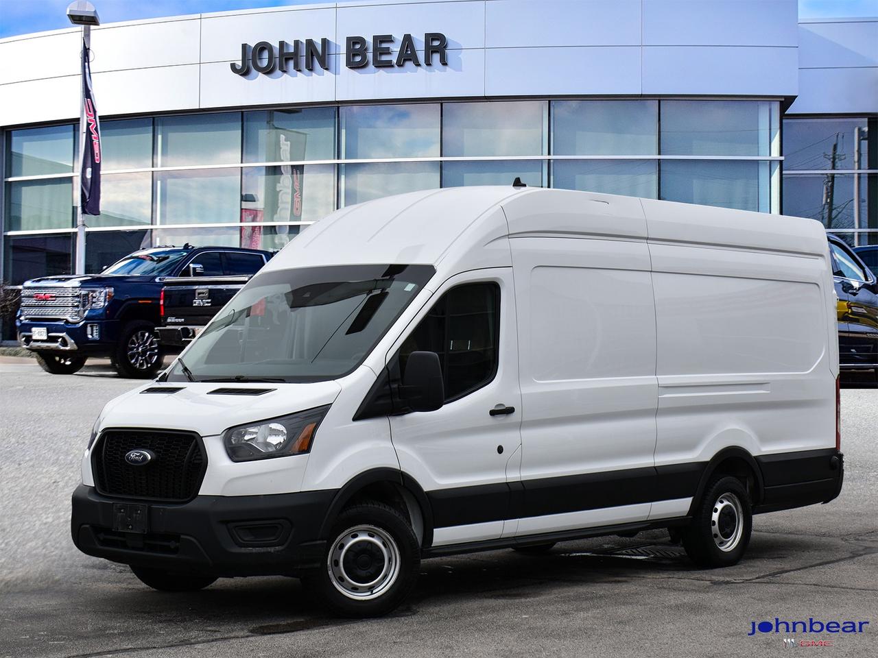 2022 Ford Transit-250 Base HIGH ROOF EXTENDED148 WB, 3.5L V6, RWD      *LOCAL TRADE*, *GM FACTORY CERTIFIED*, *MARKET VALUE PRICING*, *CLEAN CARFAX REPORT*, REVERSE SENSING SYSTEM, REAR COMPARTMENT LIGHTING, VINYL FRONT/REAR COVERING, 2 WAY DRIVER/PASS EBONY CLOTH, PERIMETER ANTI-THEFT ALARM, 253 DEGREE OPENING, BACK UP ALARM.      Recent Arrival!    V6 10-Speed Automatic with Overdrive RWD      Certified. Certification Program Details: * 3.99% APR Financing on Select Models for 24mo* of PreOwned Vehicles * 3-month or 5,000 kilometres Comprehensive Limited Warranty Coverage * 24/7 Roadside Assistance * CARFAX® Vehicle History Report Sirius XM 3 months prepaid service * 150-Point Inspection * 30 Days or 2,500 kilometres exchange privilege SEE DEALER FOR ADDITIONAL DETAILS      John Bear Buick GMC offers many automotive products and services. When you visit our store, what you can expect is quality both in our selection of pre-owned vehicles and from our world-class sales team. We offer Market Based Pricing with some of the best value in the Niagara region.
