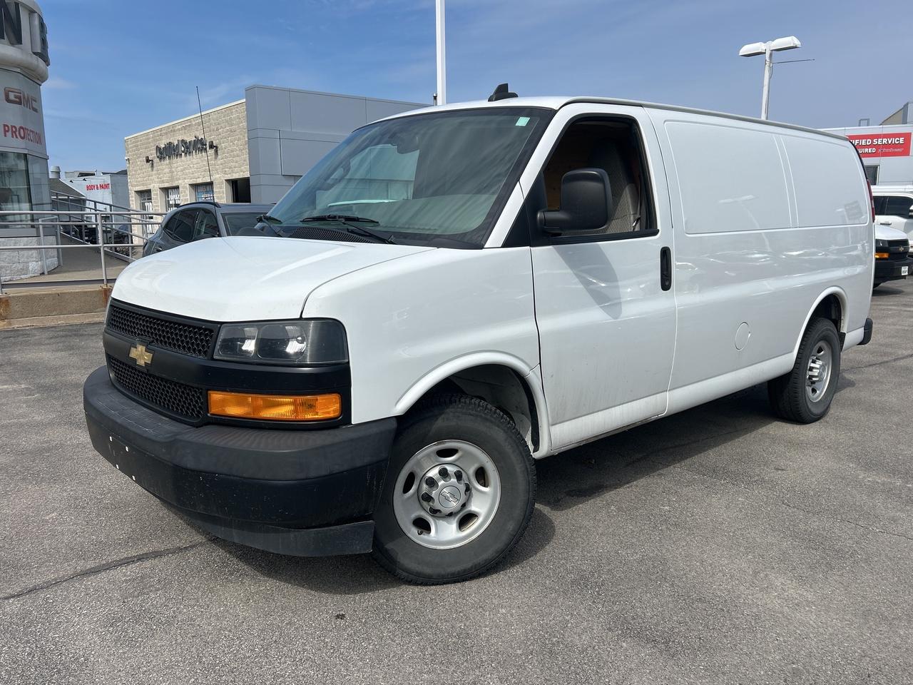 2019 Chevrolet Express 2500 Work Van Cargo      *BACK-UP CAMERA*, *NOT A RENTAL*, *LOCAL TRADE*, *MARKET VALUE PRICING*, *CLEAN CARFAX REPORT*, STEERING CONTROLS, CRUISE CONTROL, BLUETOOTH.      Recent Arrival!    Cargo 4.3L V6 8-Speed Automatic with Overdrive RWD      Certified. Certification Program Details: 30 Days on Safety Related Items.      John Bear Buick GMC offers many automotive products and services. When you visit our store, what you can expect is quality both in our selection of pre-owned vehicles and from our world-class sales team. We offer Market Based Pricing with some of the best value in the Niagara region.