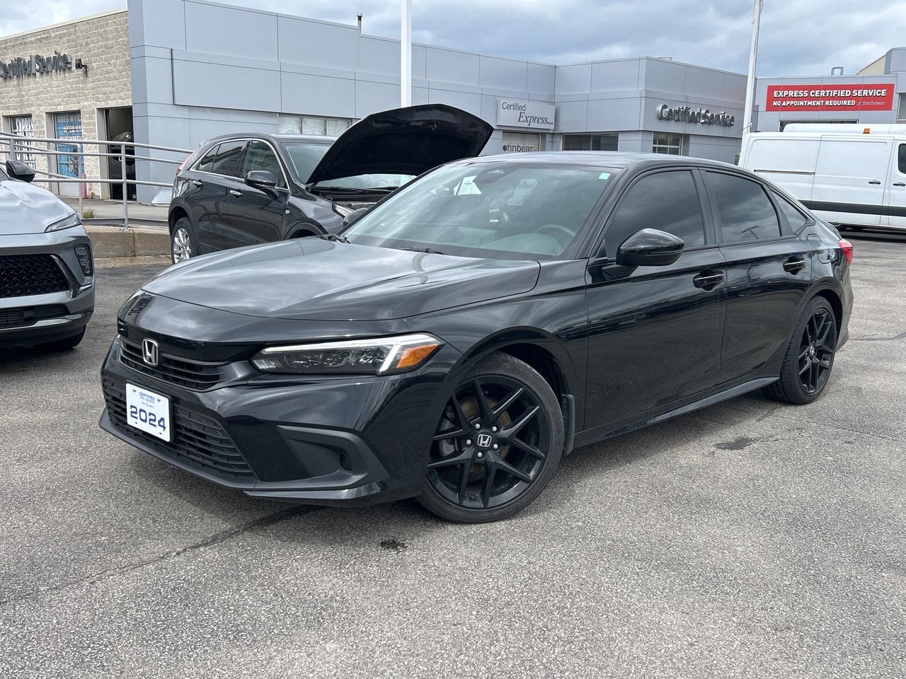 2024 Honda Civic Sport      *REMOTE START*, *SUNROOF*, *BACK-UP CAMERA*, *NOT A RENTAL*, *LOCAL TRADE*, *GM FACTORY CERTIFIED*, *MOONROOF*, *MARKET VALUE PRICING*, *CLEAN CARFAX REPORT*, Black w/Cloth Seating Surfaces.      Recent Arrival!    2.0L 4-Cylinder DOHC 16V i-VTEC CVT FWD  Odometer is 24194 kilometers below market average!    Certified. Certification Program Details: * 3.99% APR Financing on Select Models for 24mo* of PreOwned Vehicles * 3-month or 5,000 kilometres Comprehensive Limited Warranty Coverage * 24/7 Roadside Assistance * CARFAX® Vehicle History Report Sirius XM 3 months prepaid service * 150-Point Inspection * 30 Days or 2,500 kilometres exchange privilege SEE DEALER FOR ADDITIONAL DETAILS      John Bear Buick GMC offers many automotive products and services. When you visit our store, what you can expect is quality both in our selection of pre-owned vehicles and from our world-class sales team. We offer Market Based Pricing with some of the best value in the Niagara region.