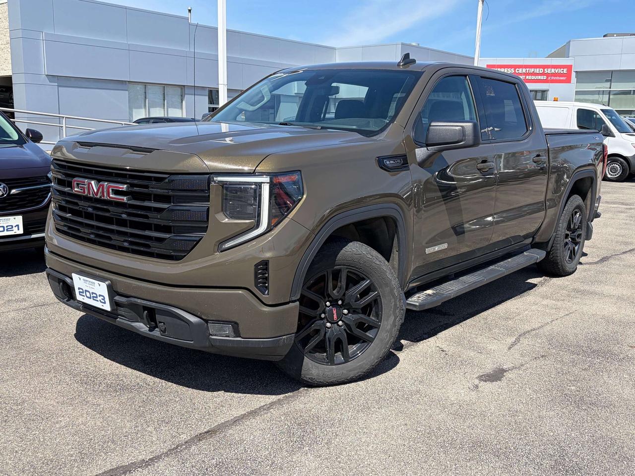 2023 GMC Sierra 1500 Elevation      *REMOTE START*, *NAVIGATION*, *BACK-UP CAMERA*, *NOT A RENTAL*, *GM FACTORY CERTIFIED*, *MARKET VALUE PRICING*, *ONE OWNER*, *CLEAN CARFAX REPORT*, *LANE DEPARTURE WARNING*, 5.3L V8, X31 OFF ROAD PKG., Z71 OFF ROAD SUSPENSION, 10-Speed Automatic, 4WD, Jet Black w/Cloth Seat Trim.      Recent Arrival!    EcoTec3 5.3L V8 10-Speed Automatic 4WD      Certified. Certification Program Details: * 3.99% APR Financing on Select Models for 24mo* of PreOwned Vehicles * 3-month or 5,000 kilometres Comprehensive Limited Warranty Coverage * 24/7 Roadside Assistance * CARFAX® Vehicle History Report Sirius XM 3 months prepaid service * 150-Point Inspection * 30 Days or 2,500 kilometres exchange privilege SEE DEALER FOR ADDITIONAL DETAILS      John Bear Buick GMC offers many automotive products and services. When you visit our store, what you can expect is quality both in our selection of pre-owned vehicles and from our world-class sales team. We offer Market Based Pricing with some of the best value in the Niagara region.