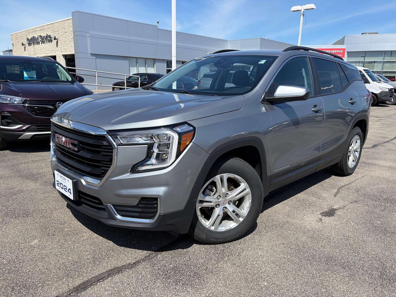 2024 GMC Terrain SLE      *REMOTE START*, *BACK-UP CAMERA*, *GM FACTORY CERTIFIED*, *MARKET VALUE PRICING*, PREVIOUS DAILY RENTAL BALANCE OF FACTORY WARRANTY, AWD.      Recent Arrival!    1.5L DOHC 9-Speed Automatic AWD      Certified. Certification Program Details: * 3.99% APR Financing on Select Models for 24mo* of PreOwned Vehicles * 3-month or 5,000 kilometres Comprehensive Limited Warranty Coverage * 24/7 Roadside Assistance * CARFAX® Vehicle History Report Sirius XM 3 months prepaid service * 150-Point Inspection * 30 Days or 2,500 kilometres exchange privilege SEE DEALER FOR ADDITIONAL DETAILS      John Bear Buick GMC offers many automotive products and services. When you visit our store, what you can expect is quality both in our selection of pre-owned vehicles and from our world-class sales team. We offer Market Based Pricing with some of the best value in the Niagara region.