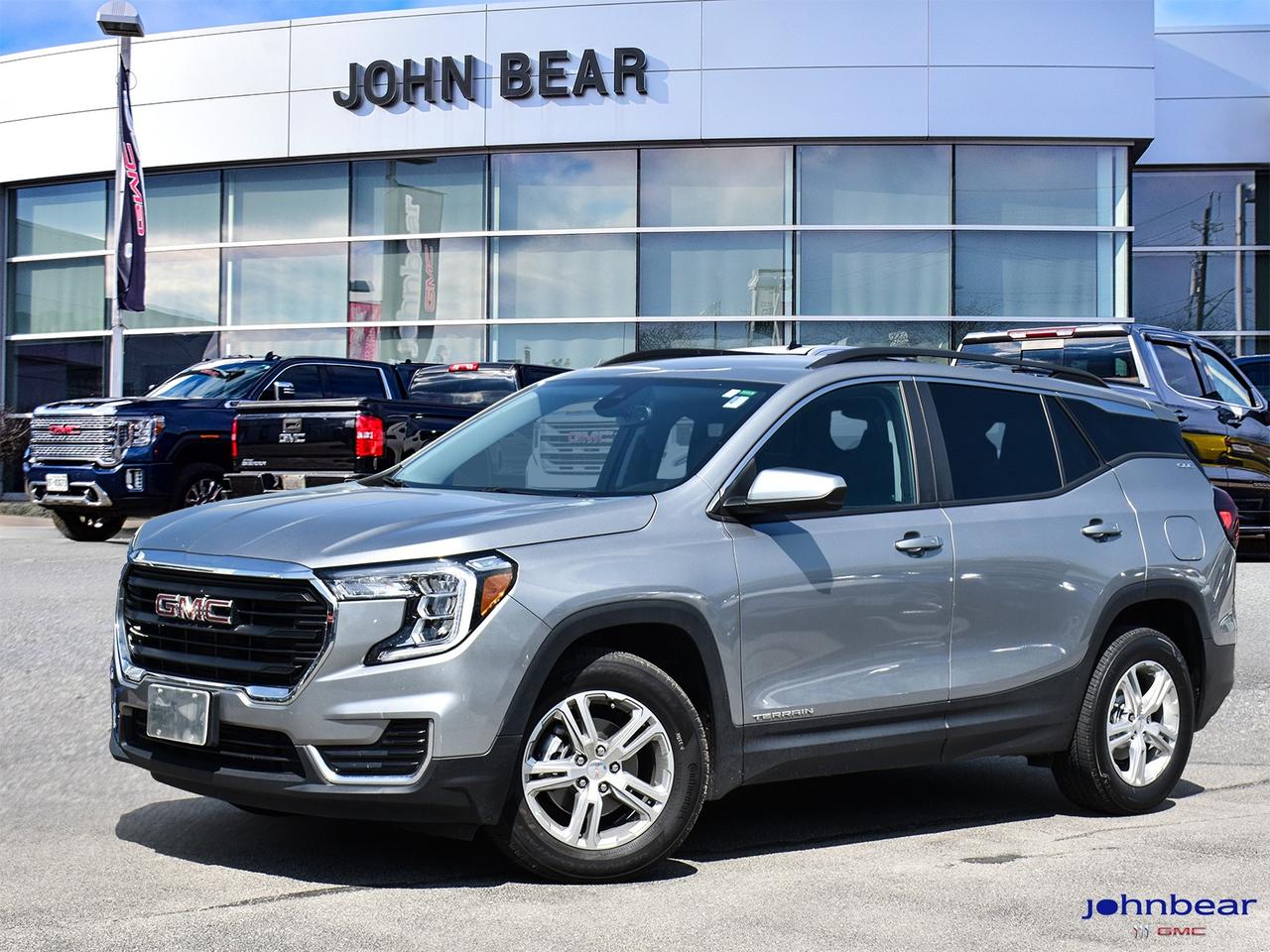 2024 GMC Terrain SLE      *REMOTE START*, *BACK-UP CAMERA*, *GM FACTORY CERTIFIED*, *MARKET VALUE PRICING*, *CLEAN CARFAX REPORT*, PREVIOUS DAILY RENTAL BALANCE OF FACTORY WARRANTY, AWD.      Recent Arrival!    1.5L DOHC 9-Speed Automatic AWD      Certified. Certification Program Details: * 3.99% APR Financing on Select Models for 24mo* of PreOwned Vehicles * 3-month or 5,000 kilometres Comprehensive Limited Warranty Coverage * 24/7 Roadside Assistance * CARFAX® Vehicle History Report Sirius XM 3 months prepaid service * 150-Point Inspection * 30 Days or 2,500 kilometres exchange privilege SEE DEALER FOR ADDITIONAL DETAILS      John Bear Buick GMC offers many automotive products and services. When you visit our store, what you can expect is quality both in our selection of pre-owned vehicles and from our world-class sales team. We offer Market Based Pricing with some of the best value in the Niagara region.