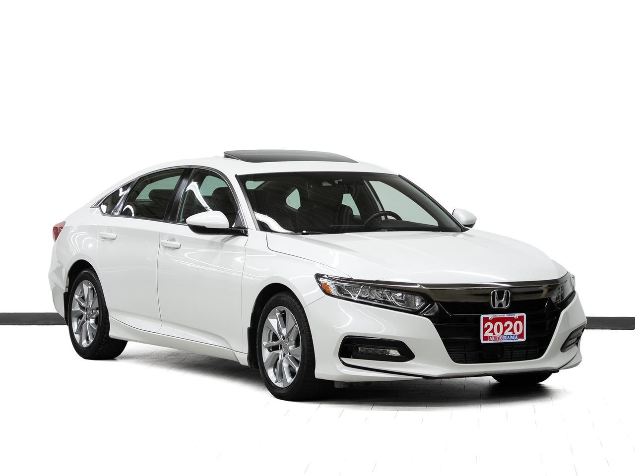 <div style=margin-bottom: 15px;><div style=margin-bottom: 15px;><p data-path-to-node=1>Cash Price: $24,950 Finance Price: $22,950</p></div><div style=margin-bottom: 15px;><p data-path-to-node=2>Clean CarFax. 19-inch aluminum-alloy wheels | One-touch power moonroof with tilt | Leatherette/fabric combination seating surfaces | 12-way power adjustable drivers seat | Heated front seats | Leather-wrapped steering wheel with paddle shifters | 8-inch Display Audio touchscreen | Apple CarPlay / Android Auto | Honda Sensing suite | Adaptive cruise control with low-speed follow | Lane keeping assist | Road departure mitigation | Collision mitigation braking | Honda LaneWatch blind spot display | Dual-zone automatic climate control | Aluminum sport pedals | LED headlights (low beam) | LED fog lights | Rear decklid spoiler | Chrome exhaust finishers | Proximity key entry with push-button start | Remote engine start | Multi-angle rearview camera | Bluetooth. 1.5L Turbocharged 4-cylinder engine (192HP). Smooth Eco Comfort. Extended warranty options available. Trades are welcome. Financing for all credit types. Same-day approval. 125-point inspection completed. Detailed from corner to corner. Over 250 high-quality used vehicles available at the lowest prices for you to choose from. All vehicles are indoors. Visit us rain or shine.</p></div><div style=margin-bottom: 15px;>Call us to book a test drive: <a href=tel:4167397262>416-739-7262</a><br>Get pre-approved for your car loan in a minute: <a href=https://www.autorama.ca/financing/>Apply for Used Car Financing</a><br>Visit our showroom: 1205 Finch Ave West, North York, ON M3J 2E8</div><div style=margin-top: 15px; margin-bottom: 15px;>&mdash;&mdash;&mdash;&mdash;&mdash;&mdash;&mdash;&mdash;&mdash;&mdash;&mdash;&mdash;&mdash;&mdash;&mdash;&mdash;&mdash;&mdash;&mdash;&mdash;&mdash;&mdash;&mdash;&mdash;&mdash;&mdash;&mdash;&mdash;</div><h3 style=margin-bottom: 5px; margin-top: 0;>Pricing&nbsp;</h3><div style=margin-bottom: 15px;>Best Priced Dealer Award Winner for consecutive years. No admin or hidden fees. Prices exclude HST and licensing. Although every effort is made to ensure accuracy, Autorama is not responsible for typographical errors, omissions, or changes. Please verify all details in person. <span style=text-decoration: underline;>All vehicles can be Certified for an additional $999</span>. If not Certified, as per OMVIC Regulations, the vehicle is deemed to be not drivable and not Certified. Special pricing is not available to commercial, dealer, or exporting purchasers.</div><div style=margin-top: 15px; margin-bottom: 15px;>&mdash;&mdash;&mdash;&mdash;&mdash;&mdash;&mdash;&mdash;&mdash;&mdash;&mdash;&mdash;&mdash;&mdash;&mdash;&mdash;&mdash;&mdash;&mdash;&mdash;&mdash;&mdash;&mdash;&mdash;&mdash;&mdash;&mdash;&mdash;</div><h3 style=margin-bottom: 5px; margin-top: 0;>Financing</h3><div style=margin-bottom: 15px;>We welcome all credit types (no credit, new to the country, bankruptcy, consumer proposal, collections, and others). We offer $0 down and no payment for up to 6 months on approved credits. Want to get started now? Apply for a <a href=https://www.autorama.ca/financing/?utm_source=vdpdesc&utm_medium=vdpdesc>car loan online</a>. Same-day auto finance approvals and same-day delivery are available for qualified customers. Financing programs are available for an additional $999. &nbsp;Our team works with a wide network of banks and lenders to help secure the best possible approval tailored to your situation.</div><div style=margin-top: 15px; margin-bottom: 15px;>&mdash;&mdash;&mdash;&mdash;&mdash;&mdash;&mdash;&mdash;&mdash;&mdash;&mdash;&mdash;&mdash;&mdash;&mdash;&mdash;&mdash;&mdash;&mdash;&mdash;&mdash;&mdash;&mdash;&mdash;&mdash;&mdash;&mdash;</div><h3 style=margin-bottom: 5px; margin-top: 0;>Vehicle Review</h3><div style=margin-bottom: 15px;><p data-path-to-node=12>The 2020 Honda Accord Sport 1.5T continues to be a top choice for those seeking a sedan that feels more expensive than it is. The Sport trim is the most visually striking in the lineup, sitting on massive 19-inch alloy wheels and featuring a dark chrome grille and a rear spoiler that give it a sophisticated, athletic presence. Under the hood, the 1.5L turbocharged engine delivers punchy torque while maintaining impressive fuel economy, making it an ideal commuter for the GTA. Inside, the cabin offers a premium mix of tech and comfort, including a large 8-inch touchscreen with seamless smartphone integration and the confidence-inspiring Honda Sensing safety suite. Whether you are navigating tight city corners or cruising the highway, the Accord Sport provides a sharp, responsive driving experience that remains a benchmark for the segment. We have a wide selection of used <a href=https://www.autorama.ca/vehicles?dsp_model=99 target=_blank rel=noopener>Honda Accord</a> to help you choose.</p></div><div style=margin-top: 15px; margin-bottom: 15px;>&mdash;&mdash;&mdash;&mdash;&mdash;&mdash;&mdash;&mdash;&mdash;&mdash;&mdash;&mdash;&mdash;&mdash;&mdash;&mdash;&mdash;&mdash;&mdash;&mdash;&mdash;&mdash;&mdash;&mdash;&mdash;&mdash;&mdash;&mdash;</div><h3 style=margin-bottom: 5px; margin-top: 0;>Warranty</h3><div style=margin-bottom: 15px;>This vehicle qualifies for an extended warranty with a variety of terms and coverage options. Ask us anytime, we&rsquo;ll help you choose the plan that&rsquo;s right for you.</div><div style=margin-top: 15px; margin-bottom: 15px;>&mdash;&mdash;&mdash;&mdash;&mdash;&mdash;&mdash;&mdash;&mdash;&mdash;&mdash;&mdash;&mdash;&mdash;&mdash;&mdash;&mdash;&mdash;&mdash;&mdash;&mdash;&mdash;&mdash;&mdash;&mdash;&mdash;&mdash;&mdash;</div><h3 style=margin-bottom: 5px; margin-top: 0;>Trade-In / Appraisal</h3><div style=margin-bottom: 15px;>Have a vehicle to trade? We pay top dollar for trades, any vehicle, any condition. Bring your trade for a free appraisal when you visit us or you can apply for</div><div style=margin-top: 15px; margin-bottom: 15px;>&mdash;&mdash;&mdash;&mdash;&mdash; &mdash;&mdash;&mdash;&mdash;&mdash;&mdash;&mdash;&mdash;&mdash;&mdash;&mdash;&mdash;&mdash;&mdash;&mdash;&mdash;&mdash;&mdash;&mdash;&mdash;&mdash;&mdash;&mdash;</div><h3 style=margin-bottom: 5px; margin-top: 0;>Visit / Showroom Info</h3><div style=margin-bottom: 15px;>Visit our indoor showroom (rain or shine) at:<br>Autorama 1205 Finch Ave West, North York, ON M3J 2E8<br>Call us at <a href=tel:4167397262>416-739-7262</a> to book a test drive or ask questions.</div><div style=margin-top: 15px; margin-bottom: 15px;>&mdash;&mdash;&mdash;&mdash;&mdash;&mdash;&mdash;&mdash;&mdash;&mdash;&mdash;&mdash;&mdash;&mdash;&mdash;&mdash;&mdash;&mdash;&mdash;&mdash;&mdash;&mdash;&mdash;&mdash;&mdash;&mdash;&mdash;&mdash;</div><h3 style=margin-bottom: 5px; margin-top: 0;>Who we are</h3><div style=margin-bottom: 15px;>Autorama is Toronto&rsquo;s trusted, award-winning <a href=https://www.autorama.ca/?utm_source=vdpdesc&utm_medium=vdpdesc>used car dealership</a>, offering over 250 hand-picked vehicles at the lowest prices. We&rsquo;re committed to exceptional service and have proudly served Toronto, Mississauga, Brampton, and the GTA for over 25 years &mdash; and with our full indoor showroom, you can visit us rain or shine.</div><div style=margin-top: 15px; margin-bottom: 15px;>&mdash;&mdash;&mdash;&mdash;&mdash;&mdash;&mdash;&mdash;&mdash;&mdash;&mdash;&mdash;&mdash;&mdash;&mdash;&mdash;&mdash;&mdash;&mdash;&mdash;&mdash;&mdash;&mdash;&mdash;&mdash;&mdash;&mdash;&mdash;</div><h3 style=margin-bottom: 5px; margin-top: 0;>Disclaimers</h3><ul style=margin-top: 0; padding-left: 20px;><li><span data-olk-copy-source=MessageBody>Prices exclude HST and licensing.</span></li></ul><ul style=margin-top: 0; padding-left: 20px;><li data-ogsc= data-olk-copy-source=MessageBody>Prices, rates, and payments are subject to change without notice.</li></ul><ul style=margin-top: 0; padding-left: 20px;><li data-ogsc= data-olk-copy-source=MessageBody>Advertised price includes a $2,000 finance credit. Cash price may differ.</li></ul><ul style=margin-top: 0; padding-left: 20px;><li data-ogsc= data-olk-copy-source=MessageBody>All vehicles come standard with one key. Additional keys may be purchased at the time of sale.</li></ul><ul style=margin-top: 0; padding-left: 20px;><li><span data-olk-copy-source=MessageBody>Although every effort is made to ensure accuracy, Autorama is not responsible for typographical errors, omissions, or changes. Please verify all details with your Sales & Finance Specialist.</span></li></ul></div>