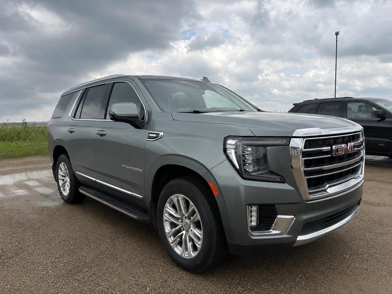 If youre looking for a capable, well-equipped full-size SUV that handles everything from weekend adventures to daily family duty, this 2024 GMC Yukon SLT in Frosted Pine Metallic is hard to overlook. Powered by the smooth and efficient 3.0L Turbo I6 Diesel engine paired with 4WD, it comes loaded with the SLT Premium Package, Max Trailering Package, and a long list of premium features  all with just 82,500 km on the clock.

- 3.0L Turbo I6 Diesel with 4-Wheel Drive  strong towing capability backed by the Max Trailering Package with 7-way connector and heavy-duty hitch platform
- Dual-Pane Power Panoramic Sunroof for an open, airy cabin experience
- HD Surround Vision and Smart Trailer Integration Indicator  ideal for confident towing and tight parking
- Adaptive Cruise Control and Enhanced Automatic Emergency Braking for a more relaxed, safer drive
- Heated Second Row Outboard Seats, Heated Steering Wheel, and 12-way power front seats with lumbar support
- Power-Folding Third Row 60/40 Split-Bench and Second Row Bucket Seats with power release  maximum flexibility for passengers and cargo
- Bose 9-Speaker Audio System and Wi-Fi Hotspot capability to keep everyone connected and entertained
- Hands-Free Power Liftgate with GMC Logo Projection  a practical touch that makes a real difference on busy days

This Yukon is ready to be seen in person. Visit us at Merit Ford Sales to book a test drive, or reach out with any questions  our team is here to walk you through every detail and help you get behind the wheel with confidence.