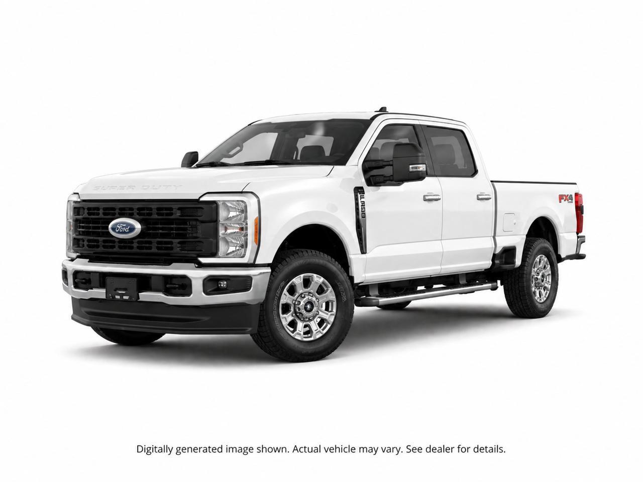 <p><strong>The 2026 Ford Super Duty F-250 XLT is built for those who need a truck that works as hard as they do.</strong> Equipped with the powerful 6.8L V8 engine, 4WD with the FX4 Off-Road Package, and a long-bed Crew Cab configuration, this Oxford White F-250 is ready for serious towing, hauling, and off-pavement work right out of the box.<br><br>- 6.8L DEVCT V8 engine paired with a smooth automatic transmission for serious power and capability<br>- FX4 Off-Road Package for enhanced off-road performance and confidence on rough terrain<br>- 5th Wheel/Gooseneck Hitch Prep Package purpose-built for heavy hauling and trailer work<br>- XLT Premium Package adding elevated comfort and convenience features throughout the cabin<br>- Remote Start System for year-round convenience, paired with an Engine Block Heater for cold-climate reliability<br>- 60-40 Split-Fold rear seat in a 6-passenger Crew Cab layout practical space for the whole crew<br>- SecuriCode Keyless Entry Keypad and Perimeter Alarm for added security on the job site or at home<br>- Ford Connectivity Pack (7-Year One-Time Purchase) keeping you connected mile after mile<br>- 250 Amp Alternator to support demanding electrical loads and work-site accessories<br>- 6 Bright Anodized Tubular Running Boards for easy cab entry with a clean, tough look<br><br>Merit Ford Sales is here to help you put this F-250 to work. Reserve it online, start your purchase, or contact us directly with any questions. You can also book an appointment to come see it in person were ready when you are.</p>