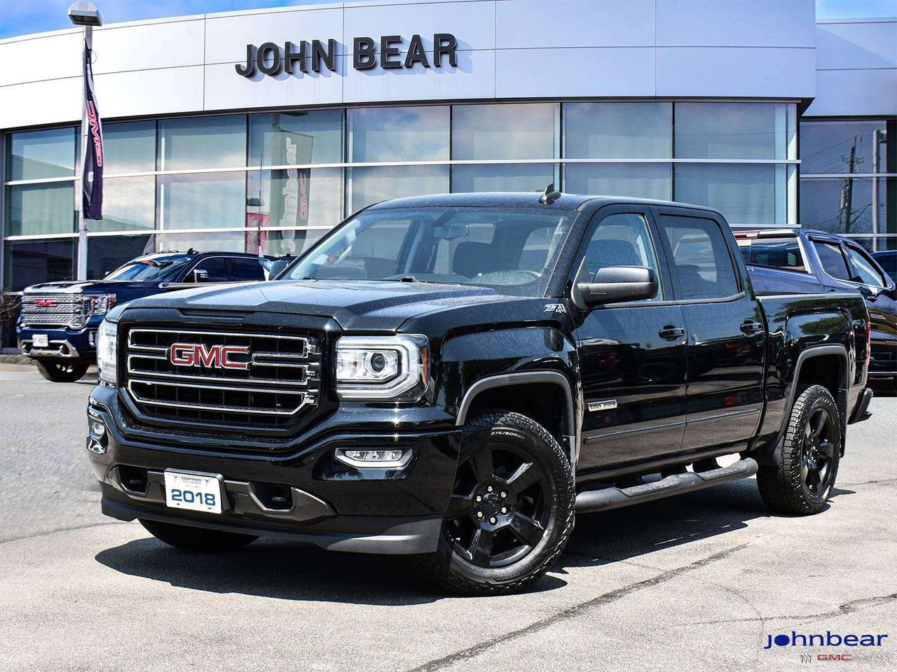 2018 GMC Sierra 1500 SLE 4WD, VEHICLE SOLD AS IS, UNFIT.  DO YOUR OWN WORK AND SAVE!!!!<br><br><br>REMOTE START, NAVIGATION, NOT A RENTAL, LOCAL TRADE, MARKET VALUE PRICING, HEATED SEATS, Z71 OFF ROAD SUSPENSION PKG., TRAILERING PKG., ELEVATION EDITION, KODIAK EDITION, SOLD AS IS, UNFIT, VEHICLE SOLD AS IS UNFIT DO YOUR OWN SAFETY AND SAVE!, 6-Speed Automatic Electronic with Overdrive, 4WD, Dark Ash/Jet Black w/Cloth Seat Trim or Vinyl Seat Trim.<br><br><br>4WD EcoTec3 5.3L V8 6-Speed Automatic Electronic with Overdrive 4WD<br><br><br>Certified. Certification Program Details: AS TRADED MAY REQUIRE MAJOR MECHANICAL WORK SOLD UNFIT NO WARRANTY<br><br><br>John Bear Buick GMC offers many automotive products and services. When you visit our store, what you can expect is quality both in our selection of pre-owned vehicles and from our world-class sales team. We offer Market Based Pricing with some of the best value in the Niagara region.