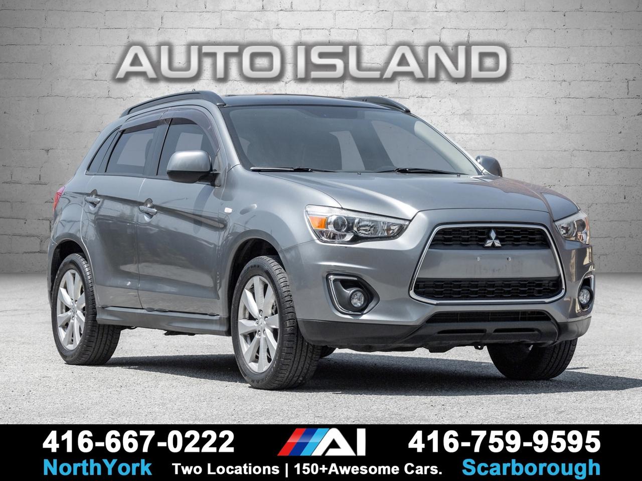 Accident Free 2014 Mitsubishi RVR AWD with service records available! This reliable and fuel-efficient SUV is powered by a 2.0L engine paired with an automatic CVT transmission and Mitsubishis capable All-Wheel Drive system.     Auto Island Inc., North York  2555 Steeles Ave. West    www.autoislandinc.com     4.7 Google Rating and over 150 vehicles in stock, with more arriving daily! We take pride in offering top-quality vehicles and exceptional service. Our full-service mechanical shop is ready for all your maintenance needs, and every vehicle is professionally detailed and inspected – buy with confidence!    Payments as low as $0 down, up to 84 months, OAC. Good credit, bad credit, new credit? No problem – everyone’s approved! Easy online credit application available . Rates starting at 6.95% OAC – please call for details.    Please note: All prices are plus applicable taxes (HST) and licensing. No hidden surprises—just great vehicles and transparent deals. Certification is available for an additional $899. Without certification, as per OMVIC regulations, the vehicle is not drivable, not E-tested, and not certified.    Proudly serving the GTA and beyond: Peel, Halton, Brampton, Toronto, Burlington, Milton, Mississauga, Hamilton, Cambridge, London, Kitchener, Guelph, Orangeville, Newmarket, Barrie, Markham, Bolton, Caledon, Vaughan, Woodbridge, Etobicoke, Oakville, and more.    We carry all makes and models, including Mercedes, BMW, Audi, Jaguar, VW, Maserati, Porsche, Land Rover, Range Rover, Chrysler, Jeep, Honda, Toyota, Lexus, Infiniti, Acura, and more.