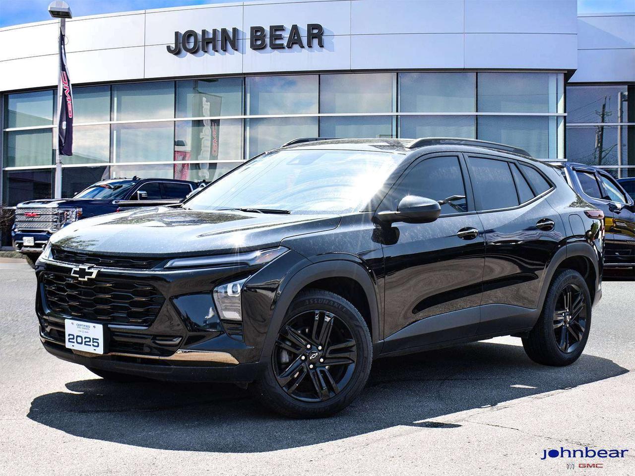 2025 Chevrolet Trax ACTIV<br><br><br>REMOTE START, BACK-UP CAMERA, GM FACTORY CERTIFIED, MARKET VALUE PRICING, CLEAN CARFAX REPORT, CHEVY SAFETY ASSIST, BALANCE OF THE FACTORY WARRANTY.<br><br><br>1.2L I3 DI Turbocharged DOHC 12V LEV3-ULEV70 137hp 6-Speed Automatic FWD<br><br><br>Certified. Certification Program Details: * 4.49% APR Financing on Select Models for 24mo* of PreOwned Vehicles * 3-month or 5,000 kilometres Comprehensive Limited Warranty Coverage * 24/7 Roadside Assistance * CARFAX® Vehicle History Report Sirius XM 3 months prepaid service * 150-Point Inspection * 30 Days or 2,500 kilometres exchange privilege SEE DEALER FOR ADDITIONAL DETAILS<br><br><br>John Bear Buick GMC offers many automotive products and services. When you visit our store, what you can expect is quality both in our selection of pre-owned vehicles and from our world-class sales team. We offer Market Based Pricing with some of the best value in the Niagara region.