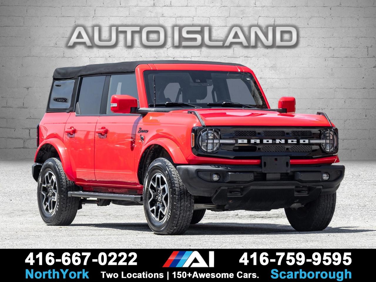 4X4, NAVIGATION, BACKUP CAMERA, LEATHER, POWER SEAT, HEATED SEAT AND MORE OPTIONS. SOFT TOP MINT CONDITION AND SUPER CLEAN!! BEAUTIFUL COLOR!!    Auto Island Inc., North York  2555 Steeles Ave. West    www.autoislandinc.com     4.7 Google Rating and over 150 vehicles in stock, with more arriving daily! We take pride in offering top-quality vehicles and exceptional service. Our full-service mechanical shop is ready for all your maintenance needs, and every vehicle is professionally detailed and inspected – buy with confidence!    Payments as low as $0 down, up to 84 months, OAC. Good credit, bad credit, new credit? No problem – everyone’s approved! Easy online credit application available . Rates starting at 6.95% OAC – please call for details.    Please note: All prices are plus applicable taxes (HST) and licensing. No hidden surprises—just great vehicles and transparent deals. Certification is available for an additional $899. Without certification, as per OMVIC regulations, the vehicle is not drivable, not E-tested, and not certified.    Proudly serving the GTA and beyond: Peel, Halton, Brampton, Toronto, Burlington, Milton, Mississauga, Hamilton, Cambridge, London, Kitchener, Guelph, Orangeville, Newmarket, Barrie, Markham, Bolton, Caledon, Vaughan, Woodbridge, Etobicoke, Oakville, and more.    We carry all makes and models, including Mercedes, BMW, Audi, Jaguar, VW, Maserati, Porsche, Land Rover, Range Rover, Chrysler, Jeep, Honda, Toyota, Lexus, Infiniti, Acura, and more.