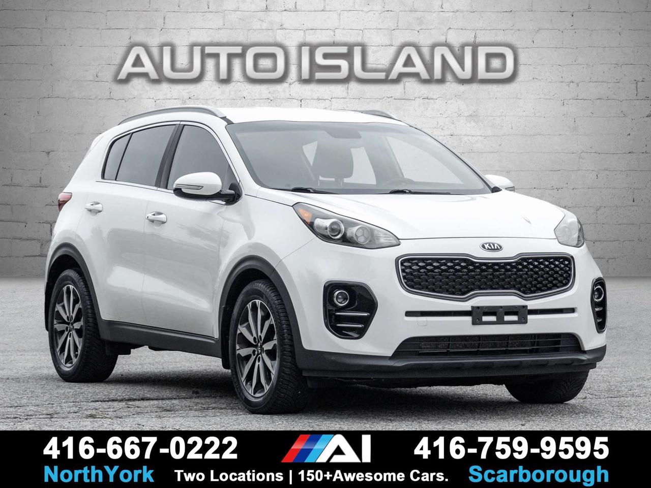 NO ACCIDENTS, HEATED FRONT SEATS, HEATED STEERING WHEEL, BLIND SPOT MONITORING, REAR CROSS-TRAFFIC ALERT, BACKUP CAMERA, 18 ALLOY WHEELS, DUAL-ZONE AUTOMATIC CLIMATE CONTROL, POWER DRIVERS SEAT, APPLE CARPLAY & ANDROID AUTO.<br><br>This 2017 Kia Sportage EX FWD gives you a nice step up from the lower trims with useful comfort and safety upgrades, without paying for equipment you dont need. Heated front seats and a heated steering wheel are especially valuable through the winter, while blind spot monitoring, rear cross-traffic alert, and a backup camera make daily driving easier. The EX also adds 18-inch alloy wheels, dual-zone automatic climate control, and a power drivers seat, giving the cabin a more premium feel while keeping the Sportage practical and easy to drive. With its clean, accident-free history, this is a well-equipped compact SUV thats easy to live with.<br><br>Auto Island Inc., North York<br>2555 Steeles Ave. West<br><br>www.autoislandinc.com <br><br>4.7 Google Rating and over 150 vehicles in stock, with more arriving daily! We take pride in offering top-quality vehicles and exceptional service. Our full-service mechanical shop is ready for all your maintenance needs, and every vehicle is professionally detailed and inspected – buy with confidence!<br><br>Payments as low as $0 down, up to 84 months, OAC. Good credit, bad credit, new credit? No problem – everyone’s approved! Easy online credit application available . Rates starting at 8.49% OAC – please call for details.<br><br>Please note: All prices are plus applicable taxes (HST) and licensing. No hidden surprises—just great vehicles and transparent deals. Certification is available for an additional $999. Without certification, as per OMVIC regulations, the vehicle is not drivable, not E-tested, and not certified.<br><br>Proudly serving the GTA and beyond: Peel, Halton, Brampton, Toronto, Burlington, Milton, Mississauga, Hamilton, Cambridge, London, Kitchener, Guelph, Orangeville, Newmarket, Barrie, Markham, Bolton, Caledon, Vaughan, Woodbridge, Etobicoke, Oakville, and more.<br><br>We carry all makes and models, including Mercedes, BMW, Audi, Jaguar, VW, Maserati, Porsche, Land Rover, Range Rover, Chrysler, Jeep, Honda, Toyota, Lexus, Infiniti, Acura, and more.<br><br> <br><br><br><br><br><br> <br><br><br><br><br><br><br><br><br>